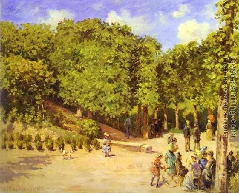 Camille Pissarro : Town Garden in Pontoise Camille Pissarro : Town Garden in Pontoise